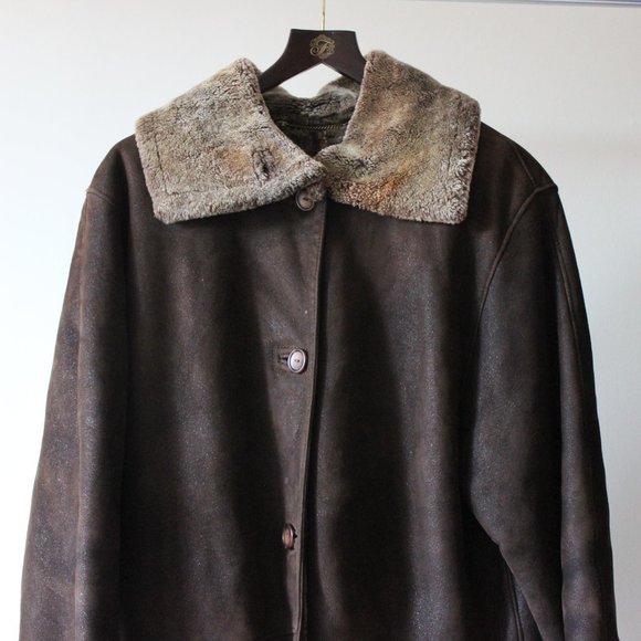 Dominic Bellissimo Suede Brown Coat Size 12 - Picture 2 of 10